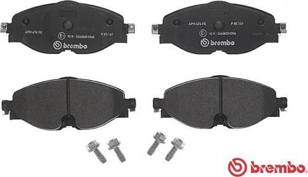 Brembo P 85 147 - Bremsbelagsatz, Scheibenbremse www.parts5.com