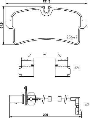 Brembo P 85 151 - Тормозные колодки, дисковые, комплект www.parts5.com