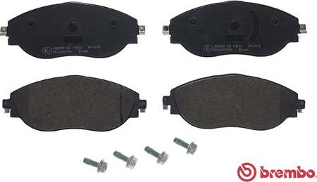 Brembo P 85 166 - Kit de plaquettes de frein, frein à disque www.parts5.com