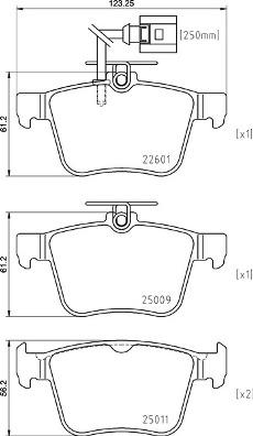 Brembo P 85 162 - Sada brzdových platničiek kotúčovej brzdy www.parts5.com