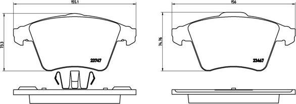 Brembo P 85 106 - Komplet pločica, disk-kočnica www.parts5.com