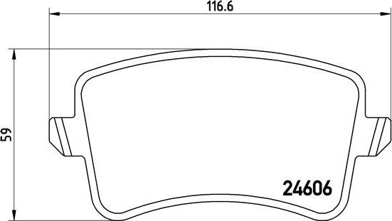 Brembo P 85 100X - Тормозные колодки, дисковые, комплект www.parts5.com