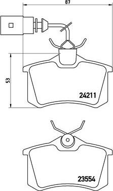 Brembo P 85 101 - Komplet zavornih oblog, ploscne (kolutne) zavore www.parts5.com