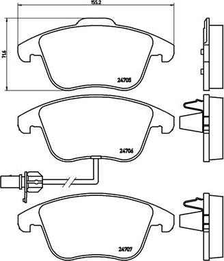 Brembo P 85 113X - Set placute frana,frana disc www.parts5.com