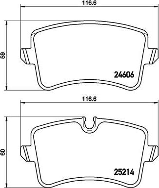 Brembo P 85 117 - Kit de plaquettes de frein, frein à disque www.parts5.com