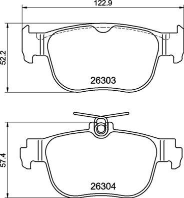 Brembo P 85 189 - Brake Pad Set, disc brake www.parts5.com