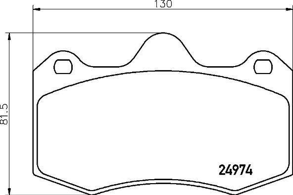 Brembo P 85 134 - Zestaw klocków hamulcowych, hamulce tarczowe www.parts5.com