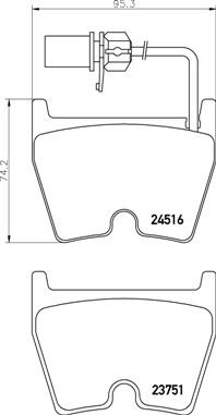 Brembo P 85 138 - Fékbetétkészlet, tárcsafék www.parts5.com