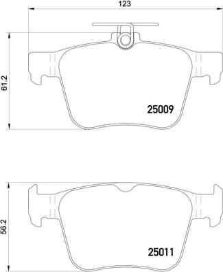 Brembo P 85 124X - Σετ τακάκια, δισκόφρενα www.parts5.com