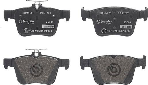 Brembo P 85 124X - Set placute frana,frana disc www.parts5.com