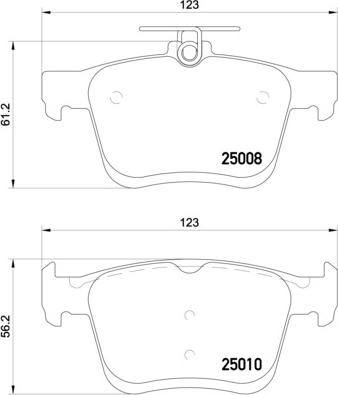 Brembo P 85 125E - Kit de plaquettes de frein, frein à disque www.parts5.com