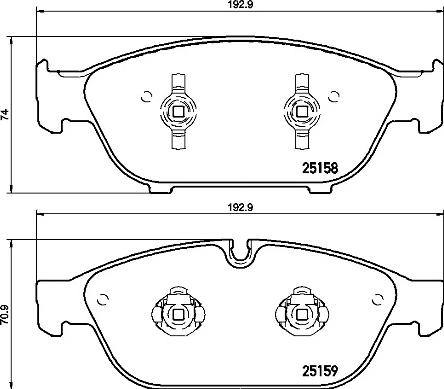 Brembo P 85 127 - Set placute frana,frana disc www.parts5.com