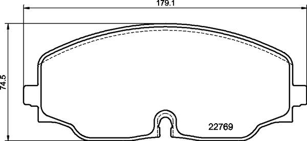 Brembo P 85 176 - Juego de pastillas de freno parts5.com