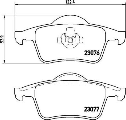 Brembo P 86 014 - Komplet zavornih oblog, ploscne (kolutne) zavore www.parts5.com