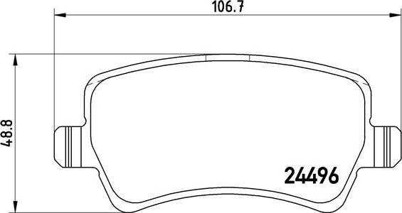 Brembo P 86 021X - Komplet zavornih oblog, ploscne (kolutne) zavore www.parts5.com