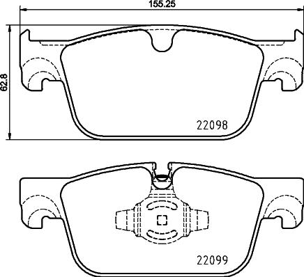 Brembo P 86 028 - Juego de pastillas de freno www.parts5.com