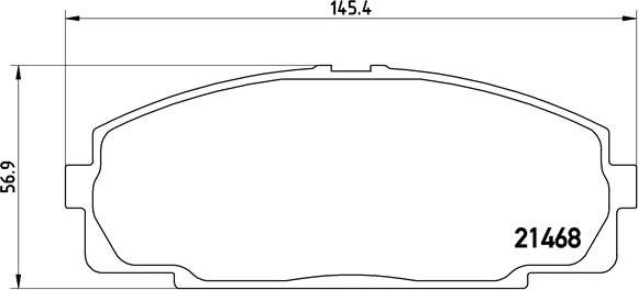 Brembo P 83 092 - Σετ τακάκια, δισκόφρενα www.parts5.com