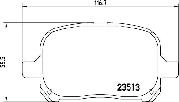 Brembo P 83 040 - Brake Pad Set, disc brake www.parts5.com