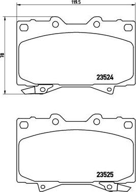 Brembo P 83 048 - Set placute frana,frana disc www.parts5.com