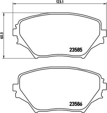 Brembo P 83 055 - Fékbetétkészlet, tárcsafék www.parts5.com