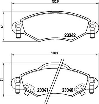 Brembo P 83 053 - Тормозные колодки, дисковые, комплект www.parts5.com