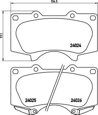 Brembo P 83 066X - Set placute frana,frana disc www.parts5.com