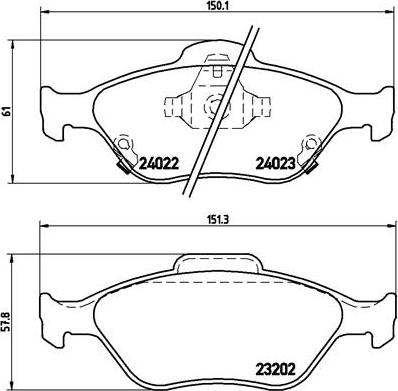 Brembo P 83 085 - Set placute frana,frana disc www.parts5.com