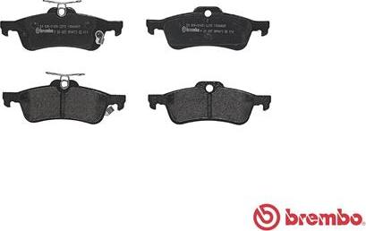 Brembo P 83 087 - Fékbetétkészlet, tárcsafék www.parts5.com