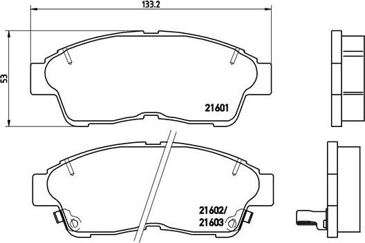 Brembo P 83 034 - Bremsbelagsatz, Scheibenbremse www.parts5.com