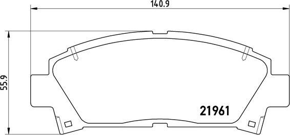 Brembo P 83 028 - Fékbetétkészlet, tárcsafék www.parts5.com