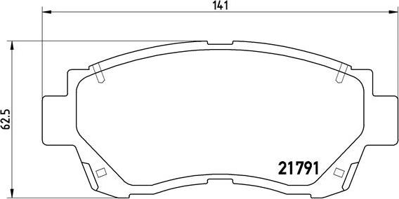 Brembo P 83 027 - Zestaw klocków hamulcowych, hamulce tarczowe www.parts5.com