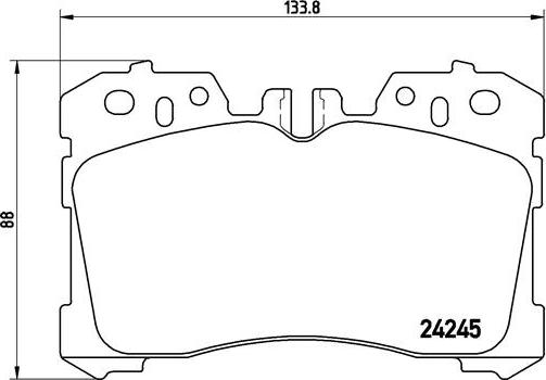 Brembo P 83 075 - Set placute frana,frana disc www.parts5.com