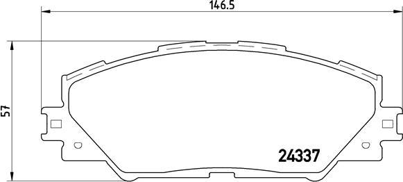 Brembo P 83 071 - Комплект спирачно феродо, дискови спирачки www.parts5.com