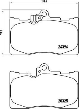 Brembo P 83 072 - Set placute frana,frana disc www.parts5.com