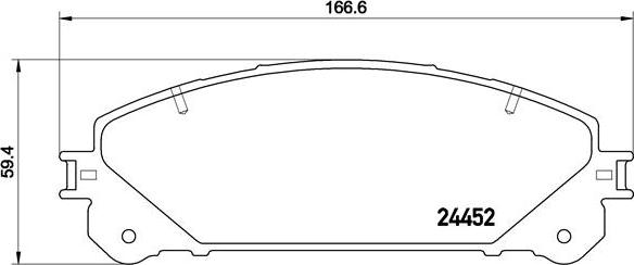 Brembo P 83 145 - Set placute frana,frana disc parts5.com