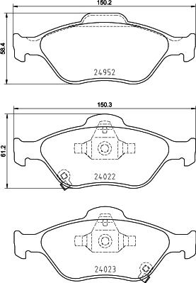 Brembo P 83 159 - Set placute frana,frana disc www.parts5.com