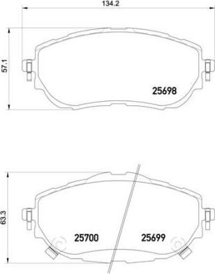 Brembo P 83 150 - Brake Pad Set, disc brake www.parts5.com