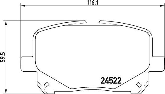 Brembo P 83 100 - Brake Pad Set, disc brake www.parts5.com