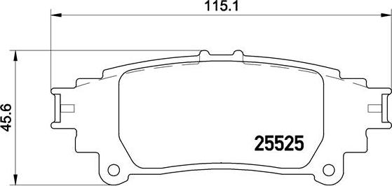 Brembo P 83 132 - Brake Pad Set, disc brake parts5.com