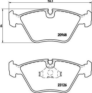 Brembo P 36 007 - Zestaw klocków hamulcowych, hamulce tarczowe parts5.com