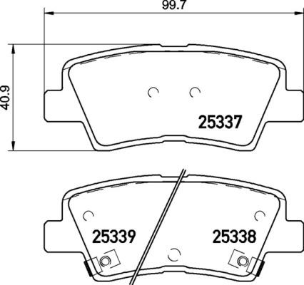 Brembo P 30 094X - Juego de pastillas de freno www.parts5.com