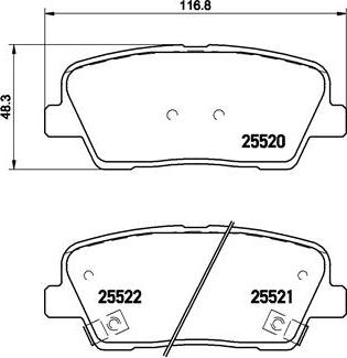 Brembo P 30 063 - Brake Pad Set, disc brake www.parts5.com