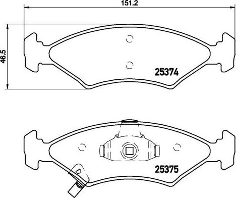 Brembo P 30 062 - Komplet kočnih obloga, disk kočnica www.parts5.com