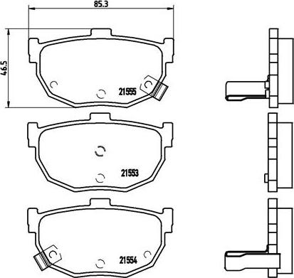 Brembo P 30 003 - Bremsbelagsatz, Scheibenbremse www.parts5.com