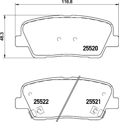 Brembo P 30 081 - Brake Pad Set, disc brake www.parts5.com