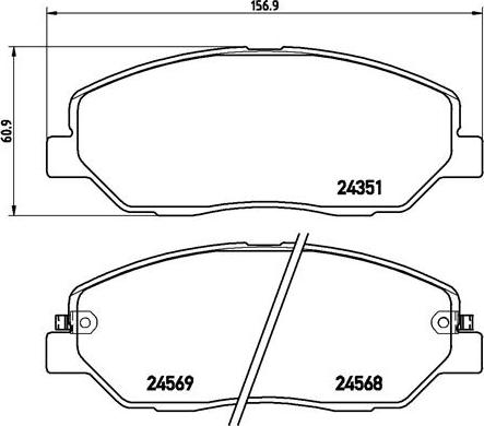 Brembo P 30 036 - Set placute frana,frana disc www.parts5.com