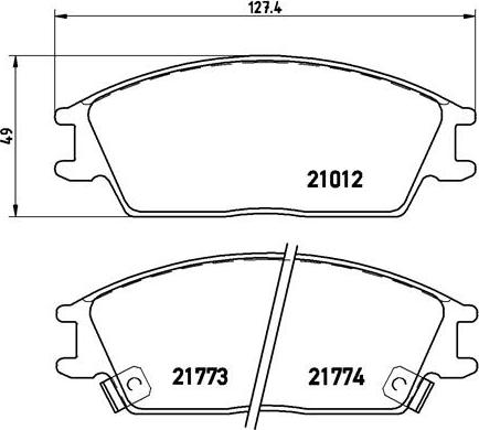 Brembo P 30 024 - Brake Pad Set, disc brake www.parts5.com