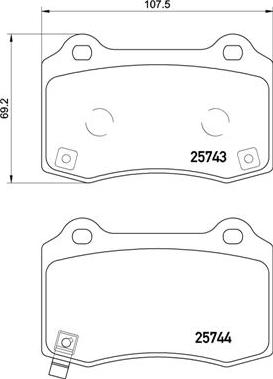 Brembo P 30 074 - Set placute frana,frana disc parts5.com