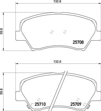 Brembo P 30 073X - Тормозные колодки, дисковые, комплект www.parts5.com