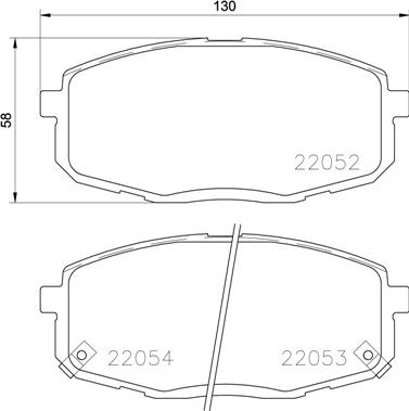 Brembo P 30 077 - Komplet zavornih oblog, ploscne (kolutne) zavore www.parts5.com